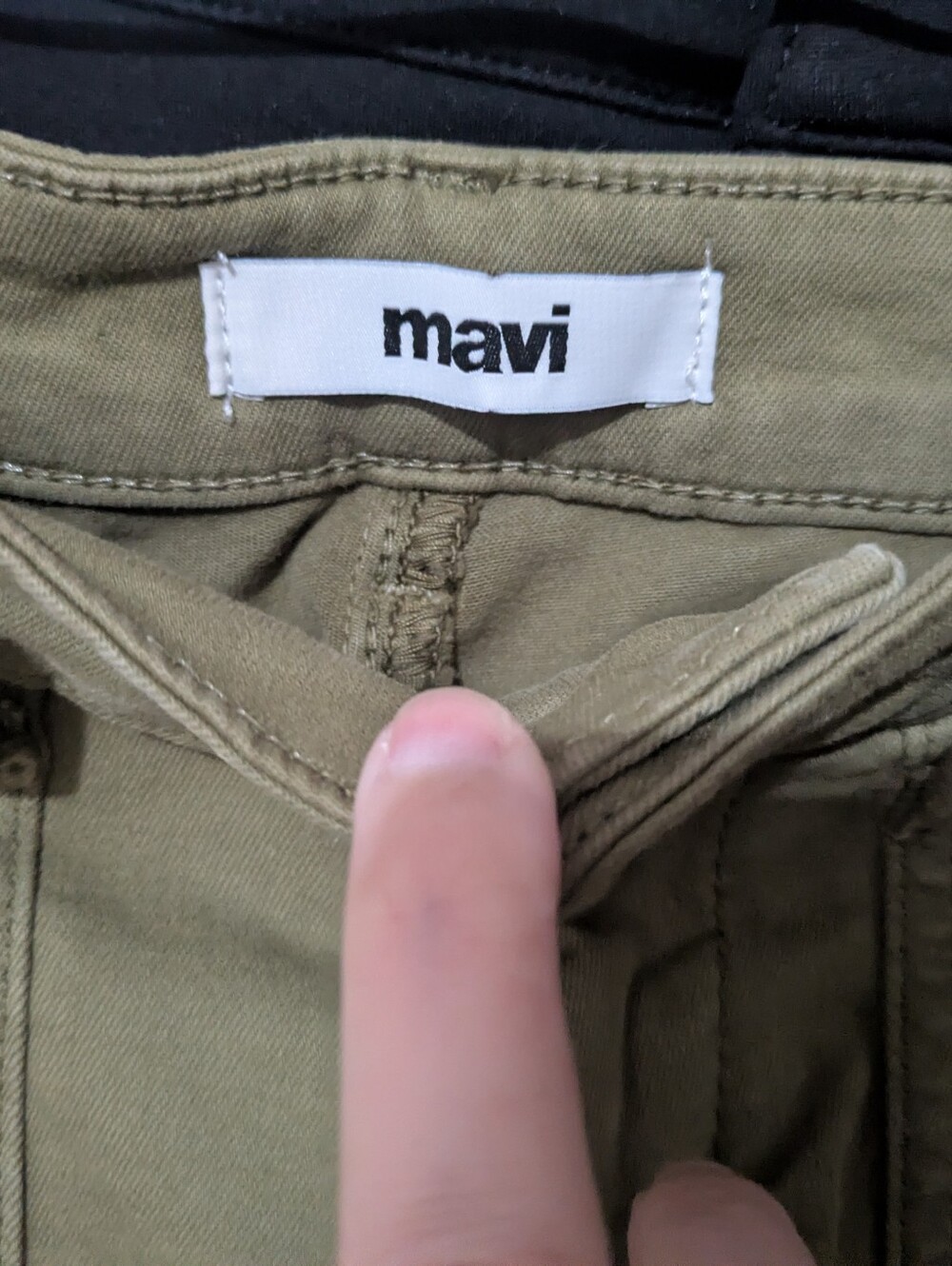Mavi Ivy Olive Green Cargo Mid-Rise Slim Fit Twill Pants Size 26/28 Excellent! - Picture 13 of 16